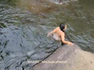 Jelajah alam ! Berenang dan menikmati sejuknya air sungai pegunungan